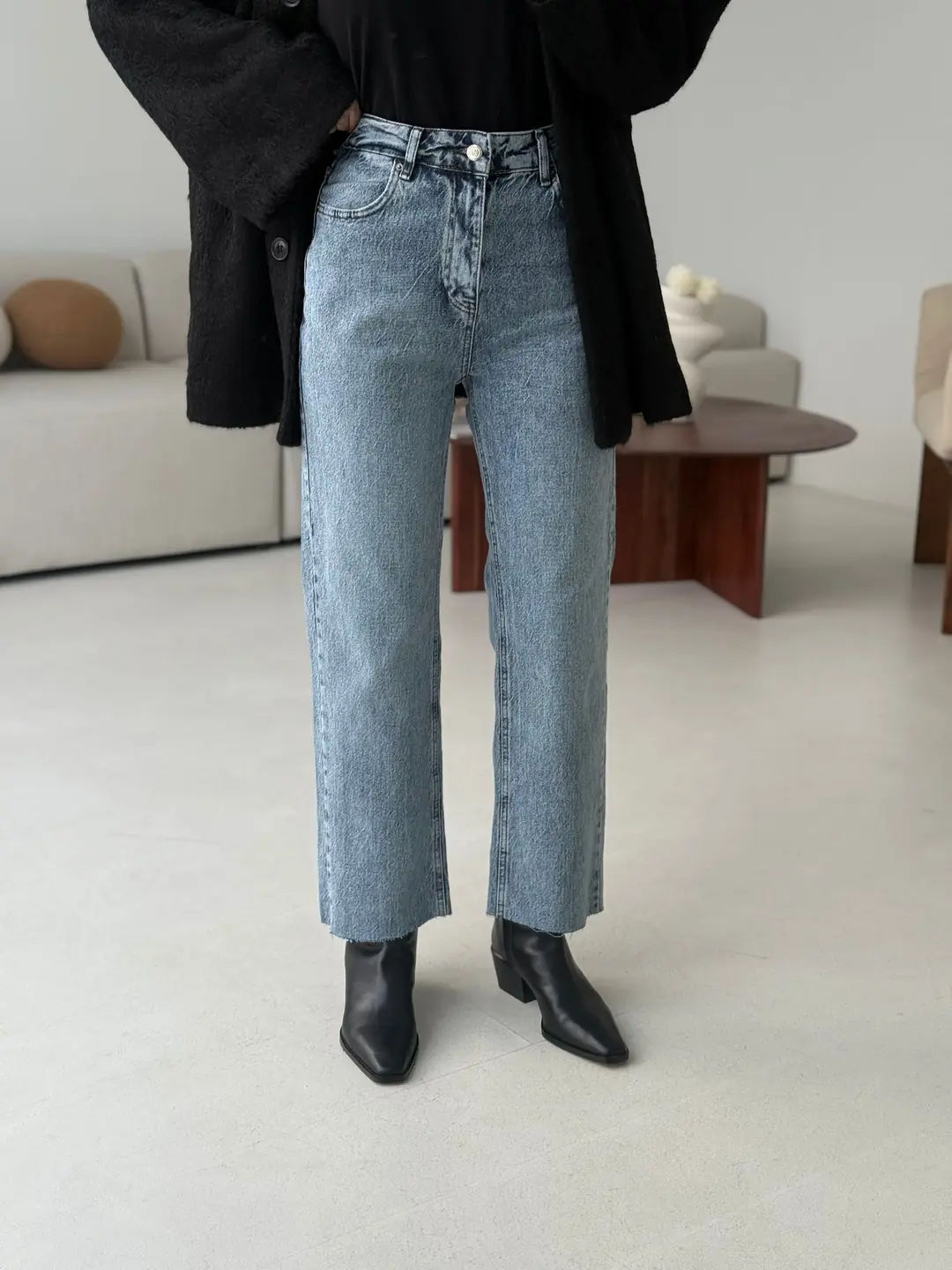 Premium Paçası Kesik Jean 224 - Görsel 2