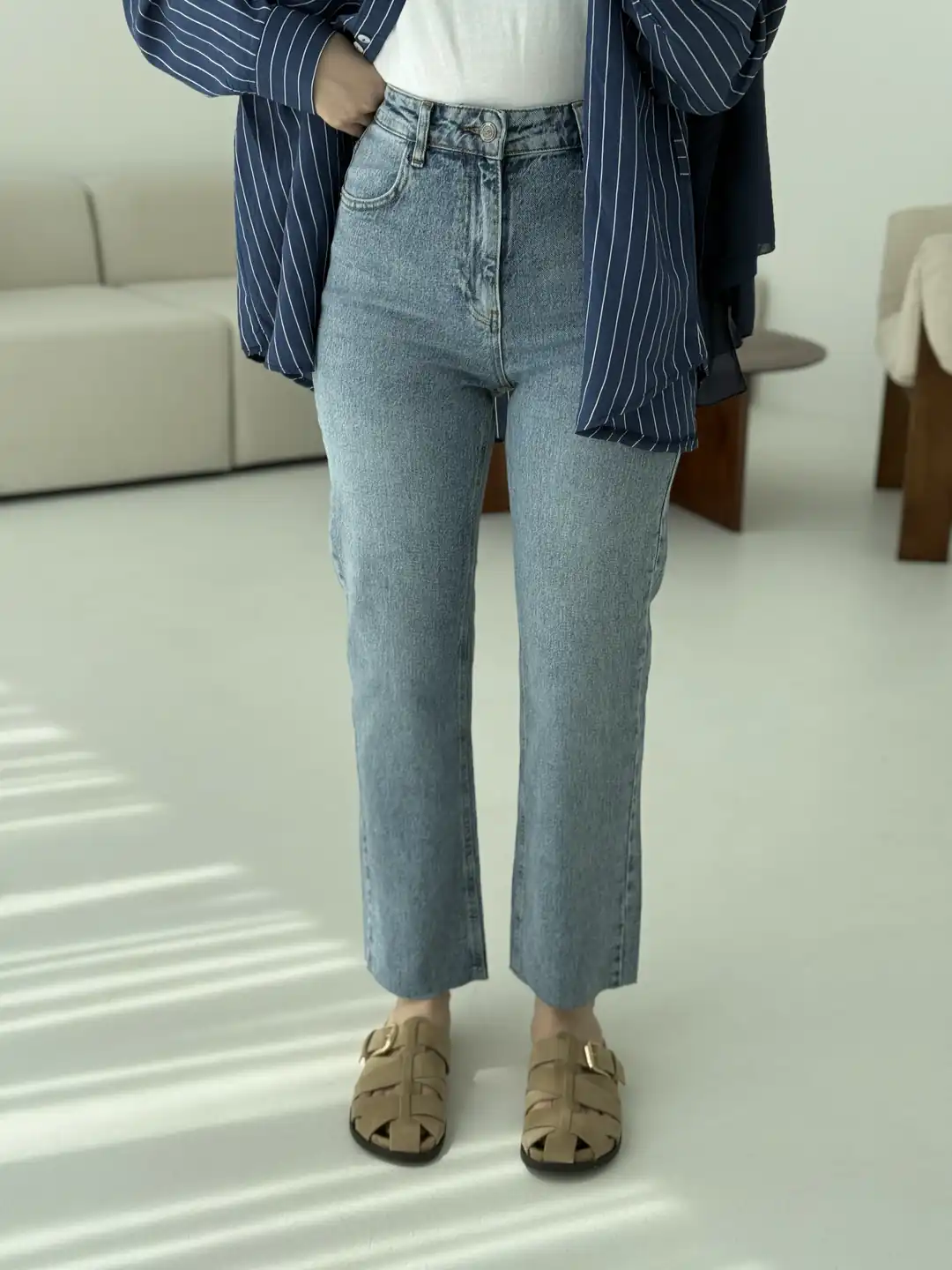 Premium Paçası Kesik Jean 224