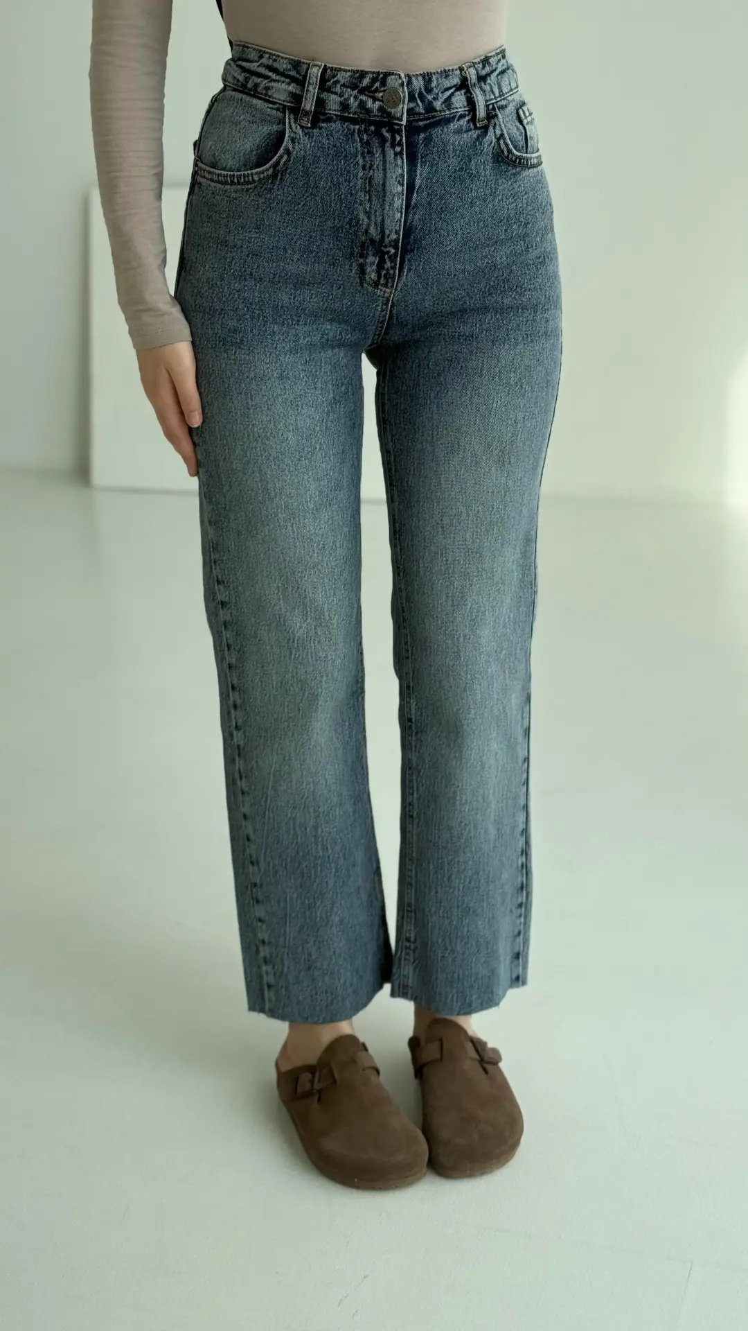 Premium Paçası Kesik Jean 276 - Görsel 2