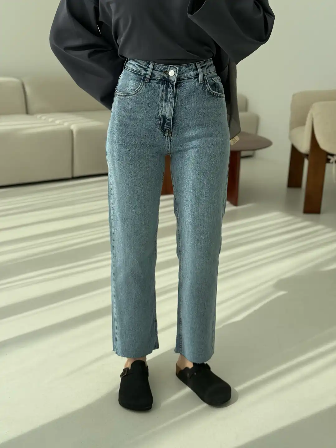 Premium Paçası Kesik Jean  276 - Görsel 2