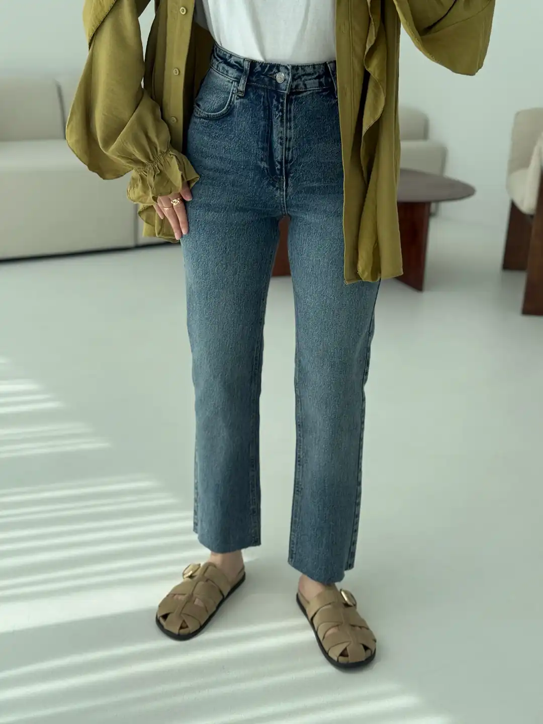 Premium Paçası Kesik Jean 277