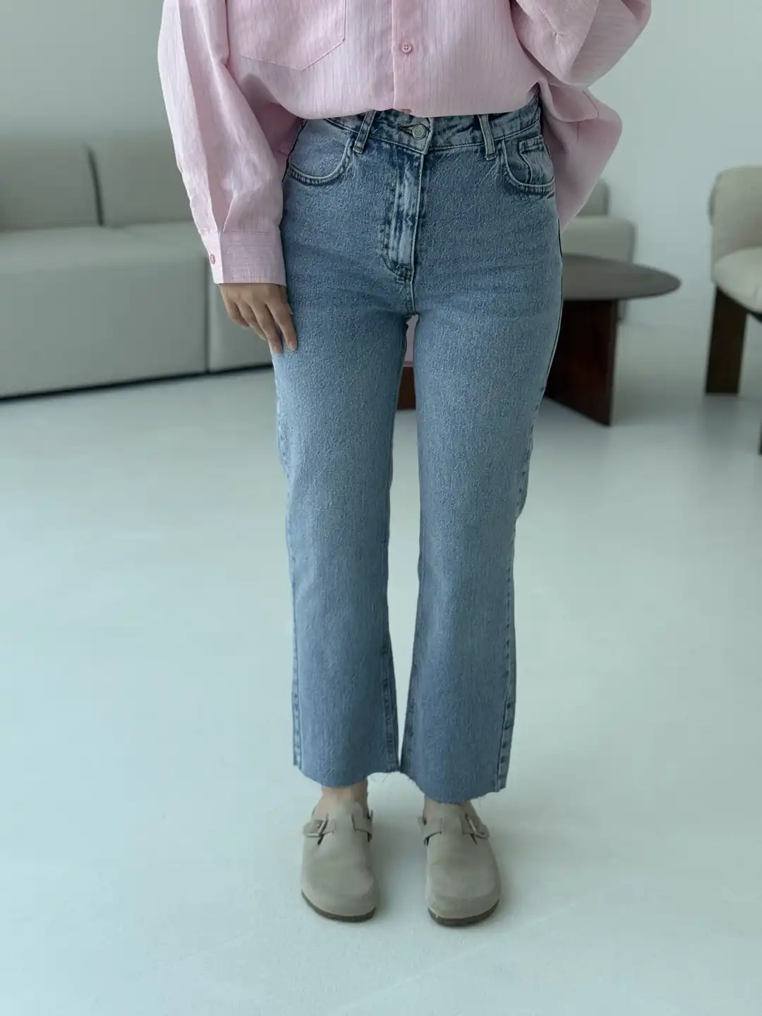 Premium Paçası Kesik Jean 295