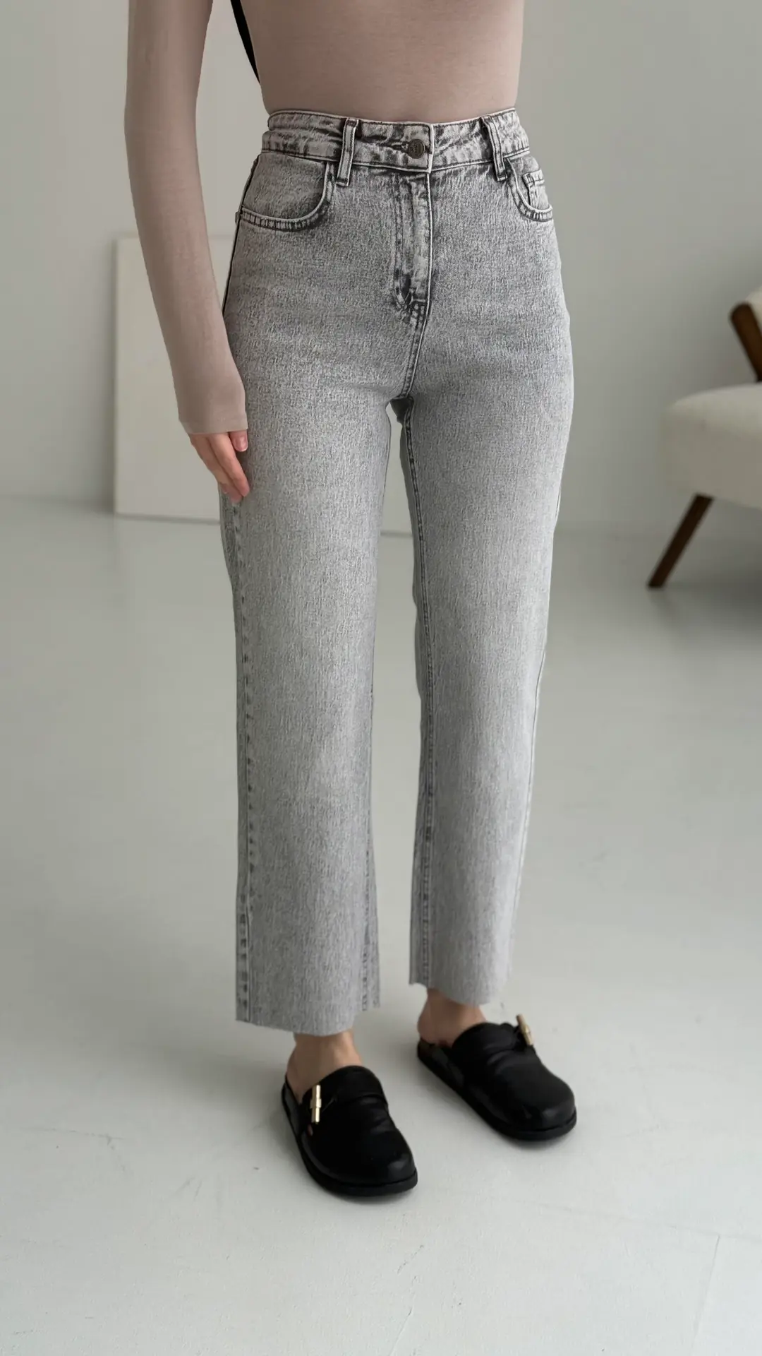 Premium Paçası Kesik Jean 598 - Görsel 2