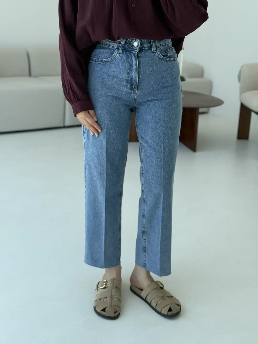 Premium Paçası Kesik Jean R79