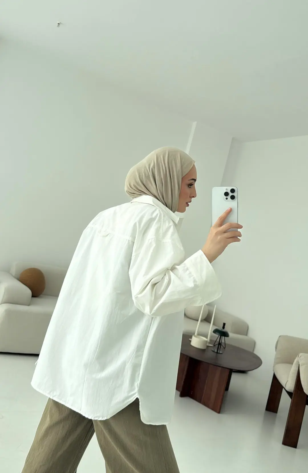 Premium Poplin Gömlek Beyaz