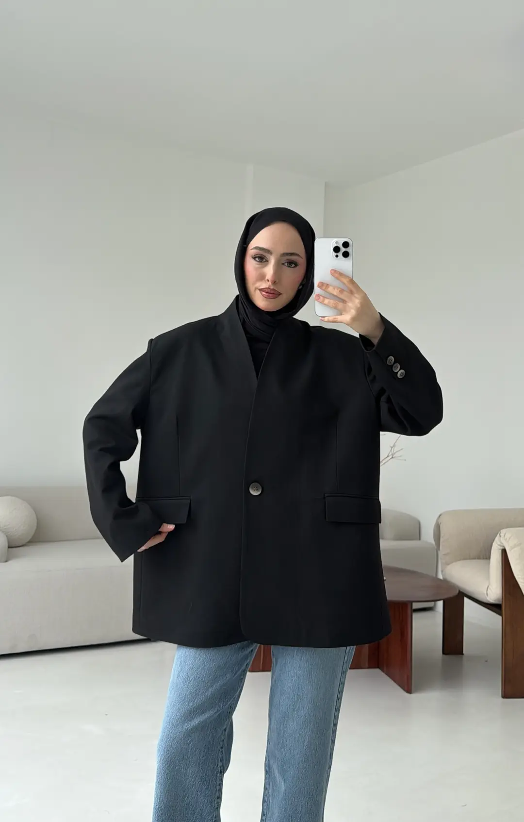 Premıum Seyyar Atkılı Ceket Siyah - Görsel 3