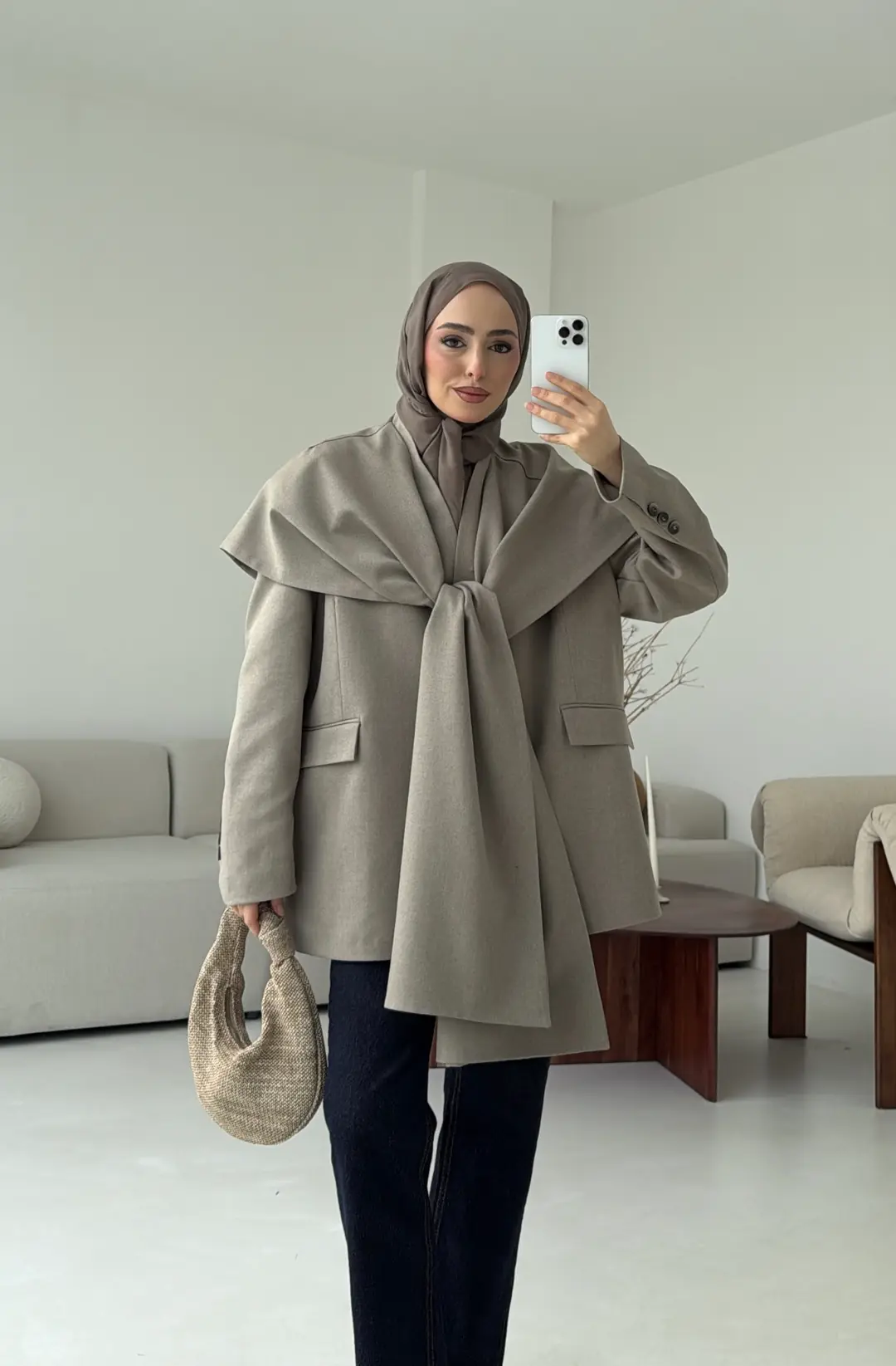 Premıum Seyyar Atkılı Ceket Vizon - Görsel 2