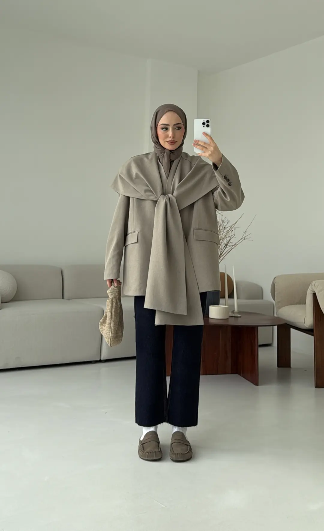 Premıum Seyyar Atkılı Ceket Vizon - Görsel 8