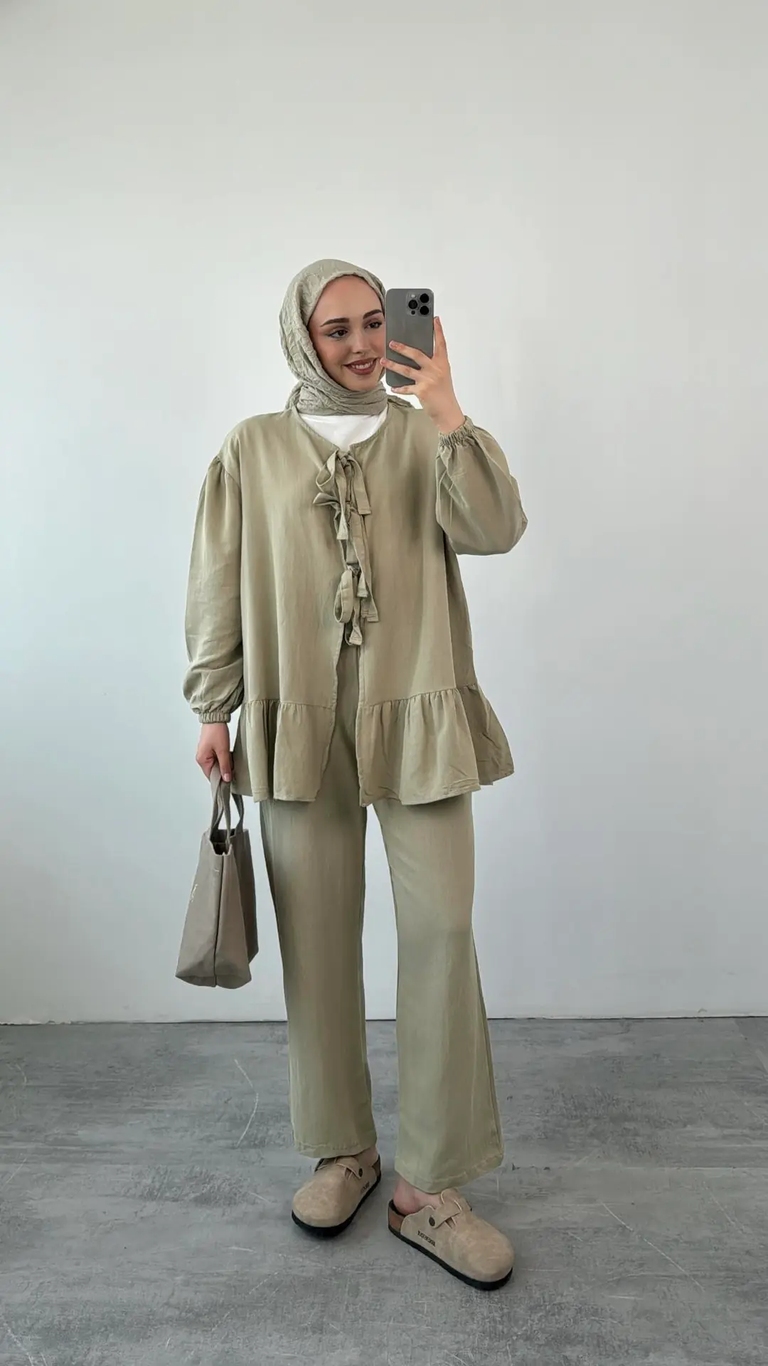 Rose Bağlamalı Takım Haki