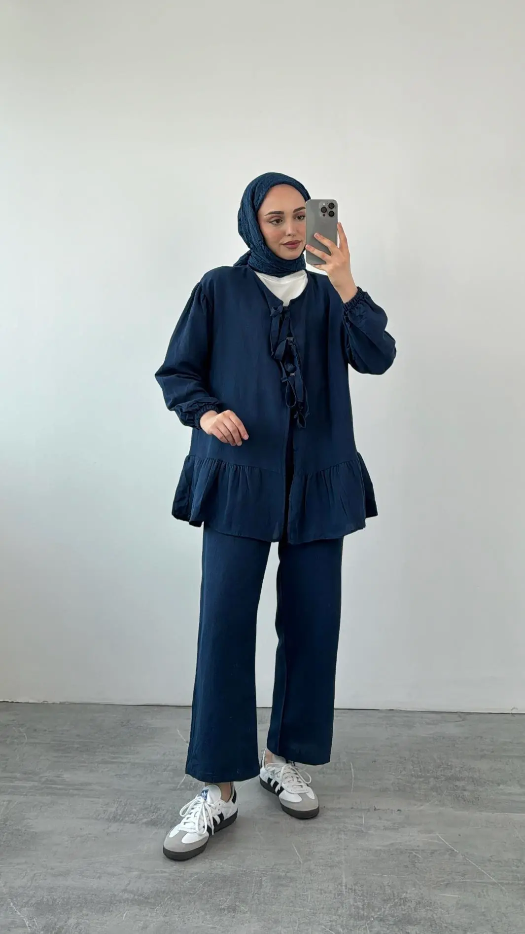 Rose Bağlamalı Takım Lacivert