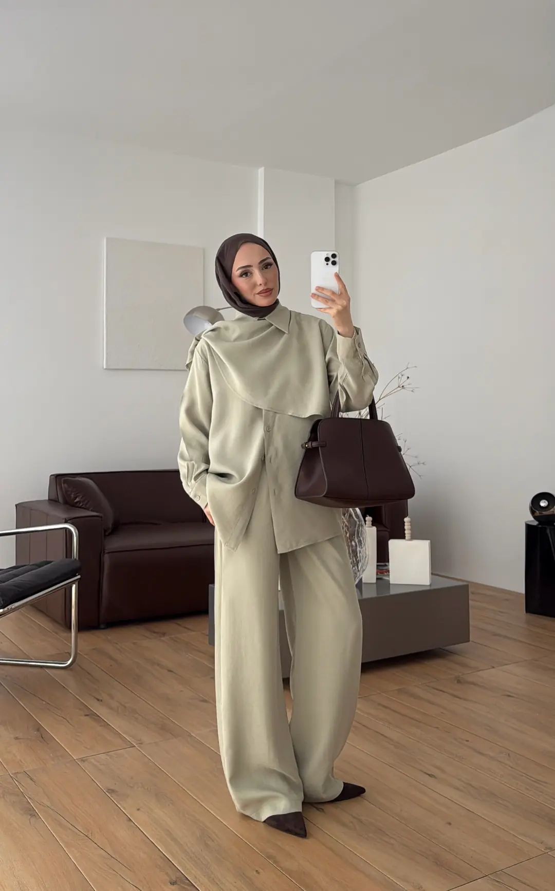 Şal Detay Takım Mint - Görsel 4