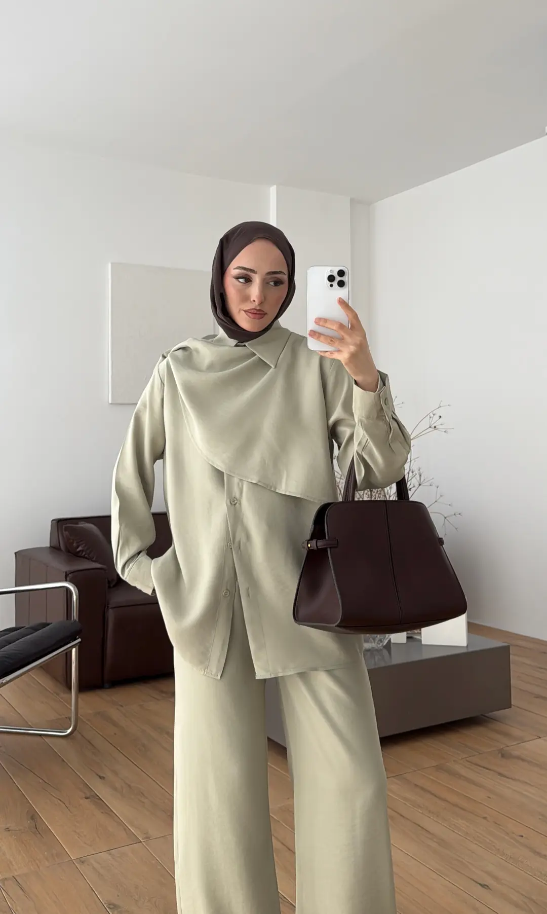 Şal Detay Takım Mint - Görsel 6