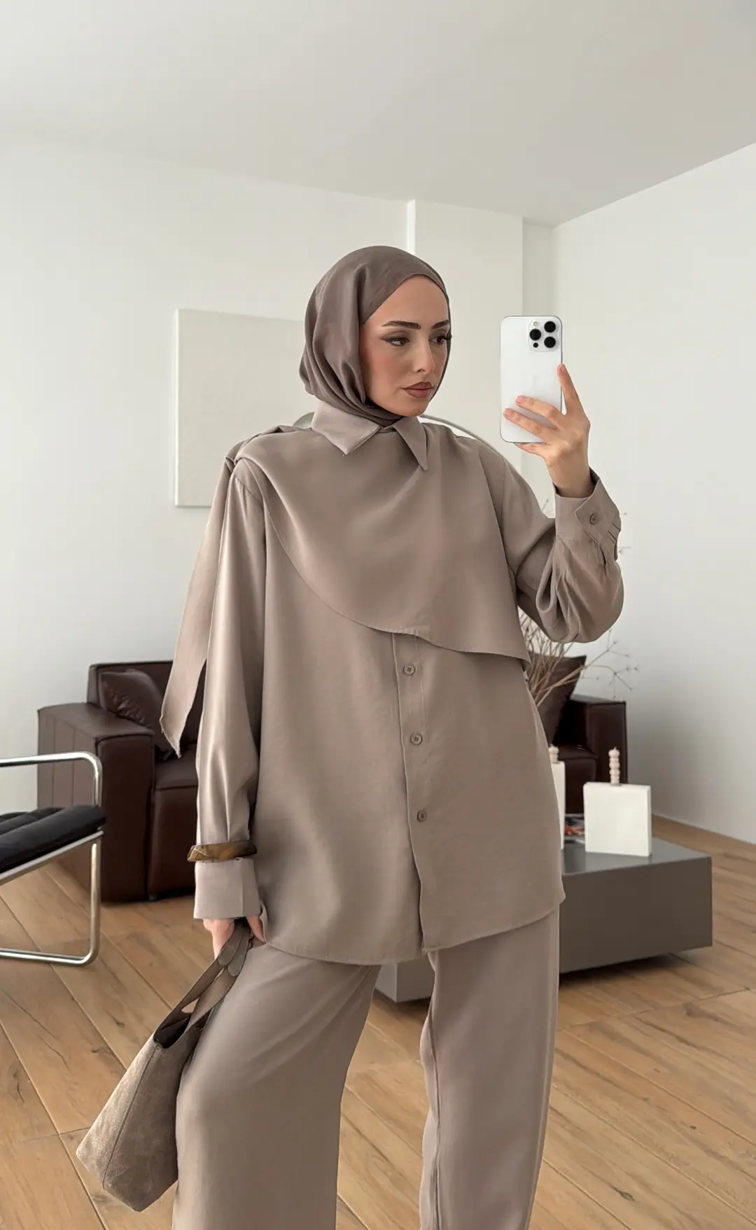 Şal Detay Takım Vizon - Görsel 6