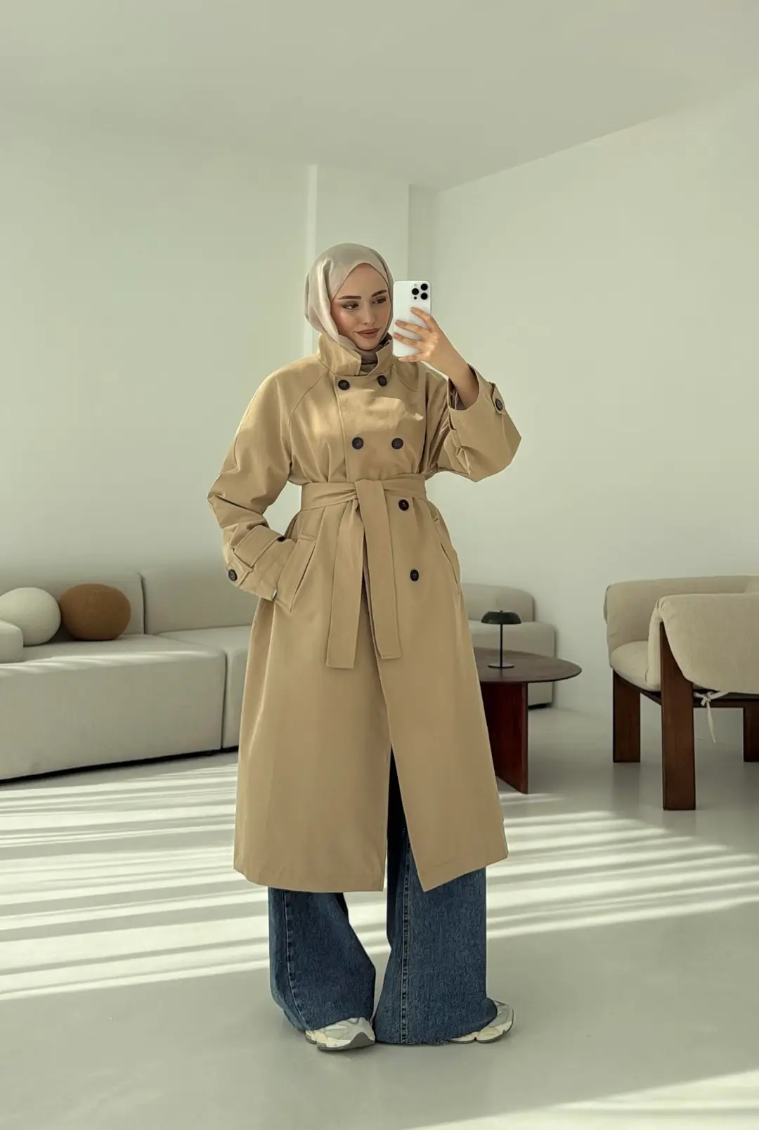 Şal Detay Trençkot