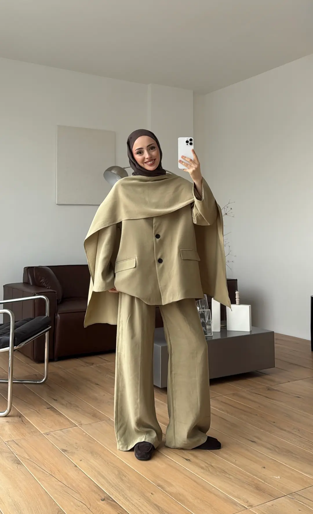 Şallı Biyeli Takım Yeşil - Görsel 10