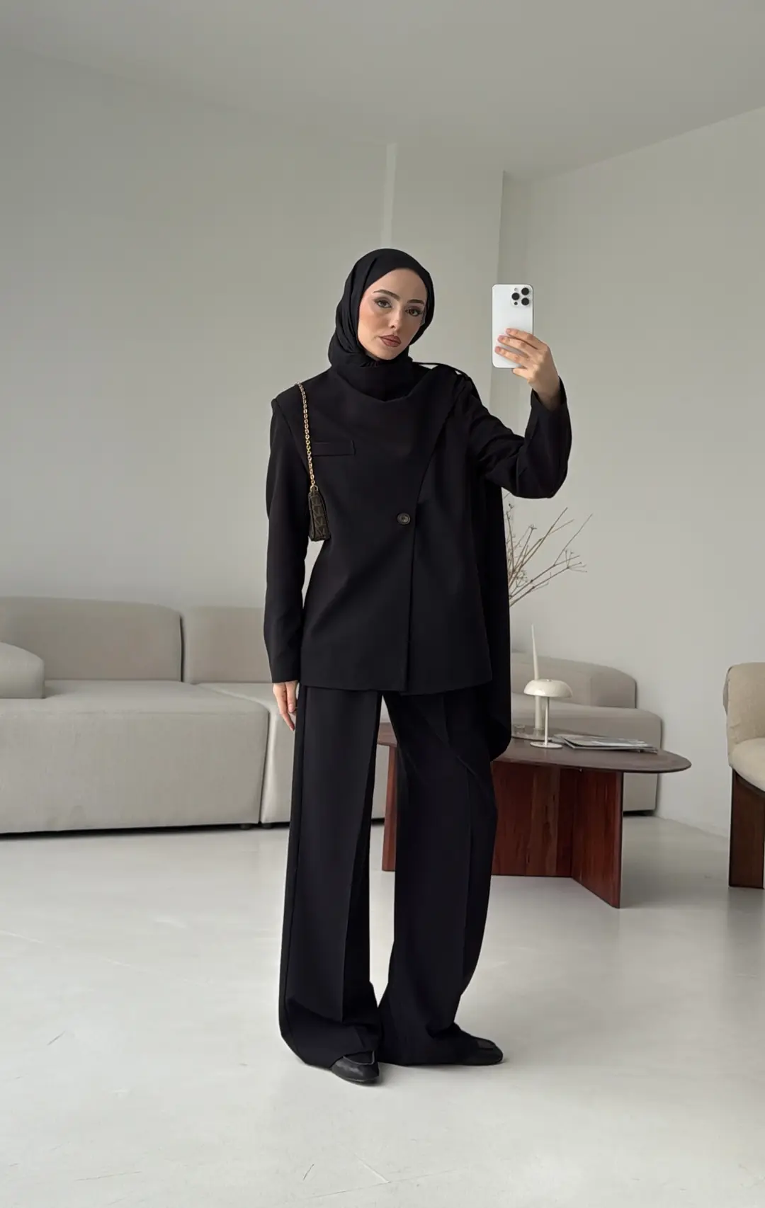 Şallı Ceket Takım Siyah - Görsel 4