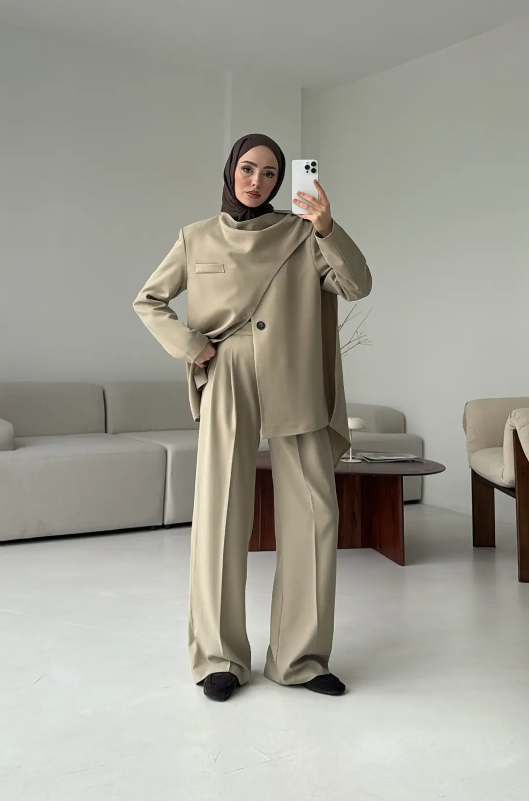 Şallı Ceket Takım Çağla - Görsel 3