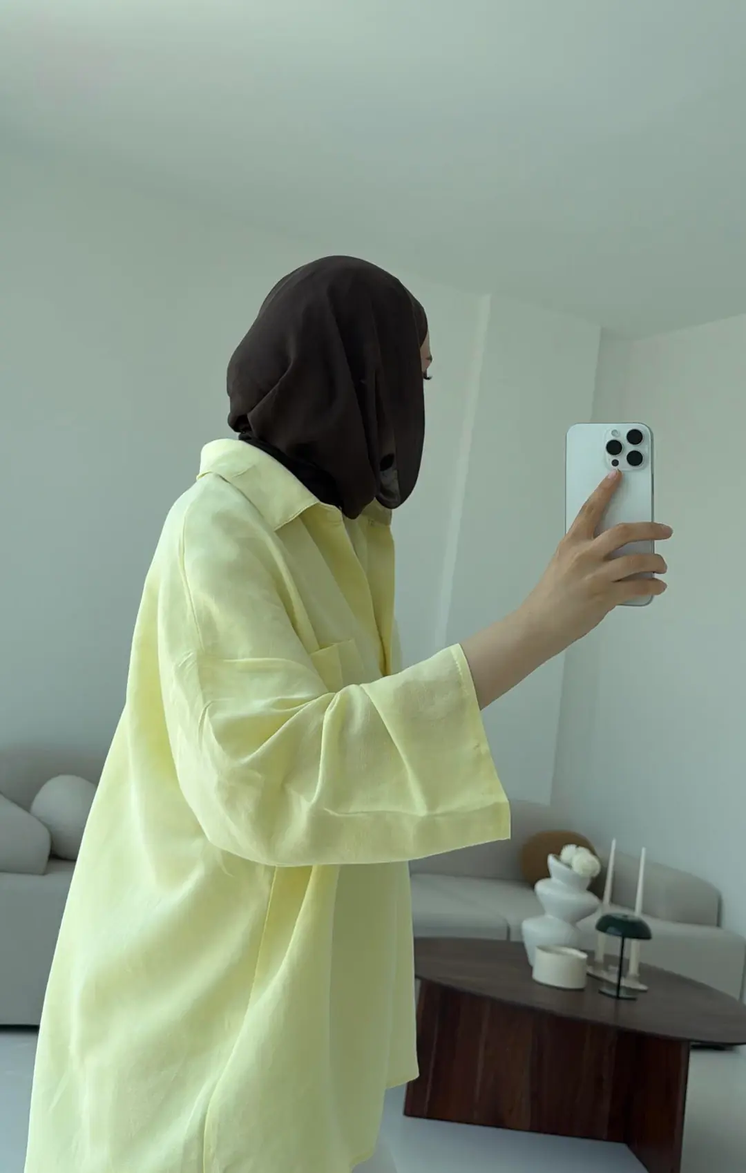 Sarı Oversize Gömlek - Görsel 5