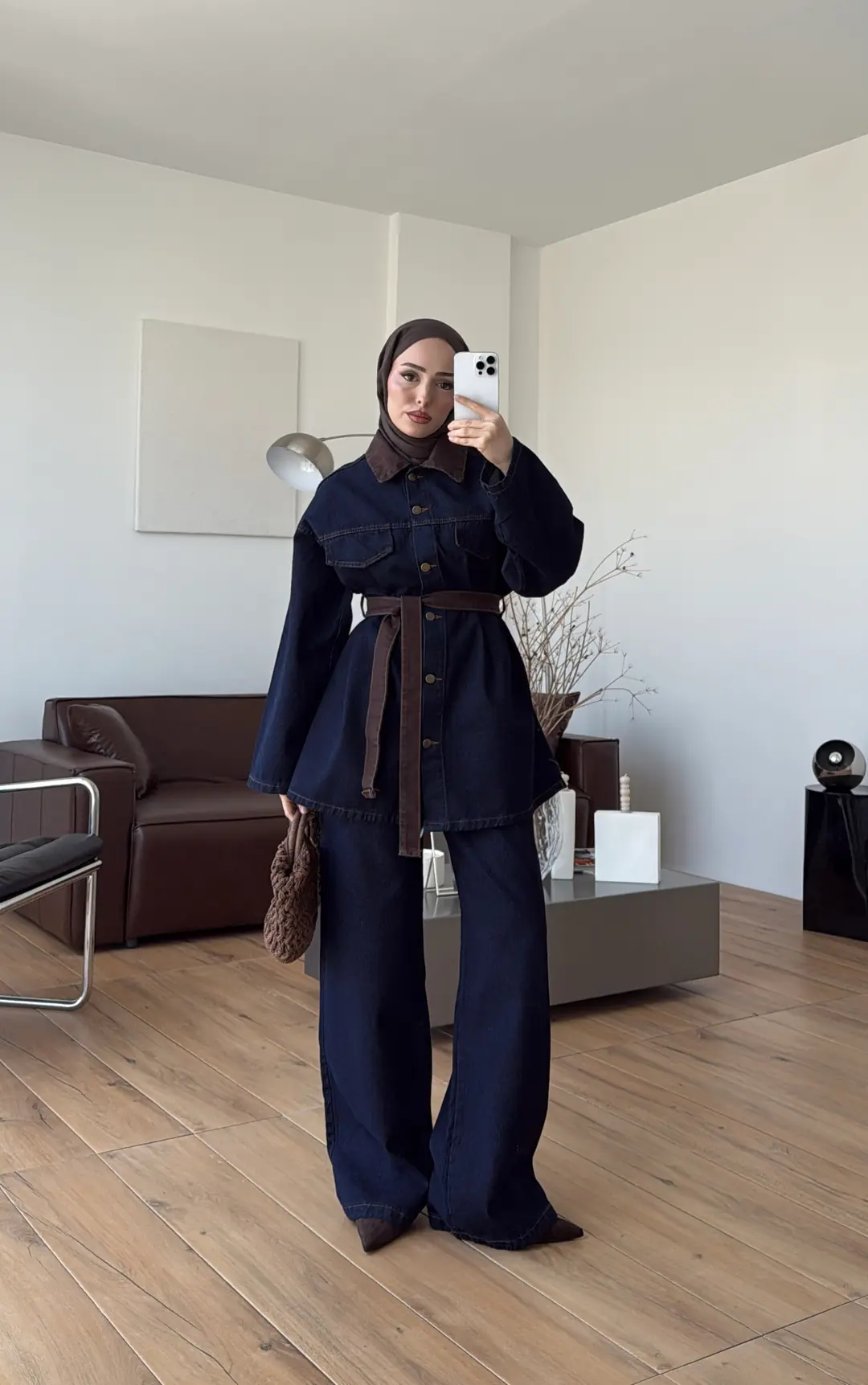 Seyyar Kemerli Denim Takım - Görsel 6