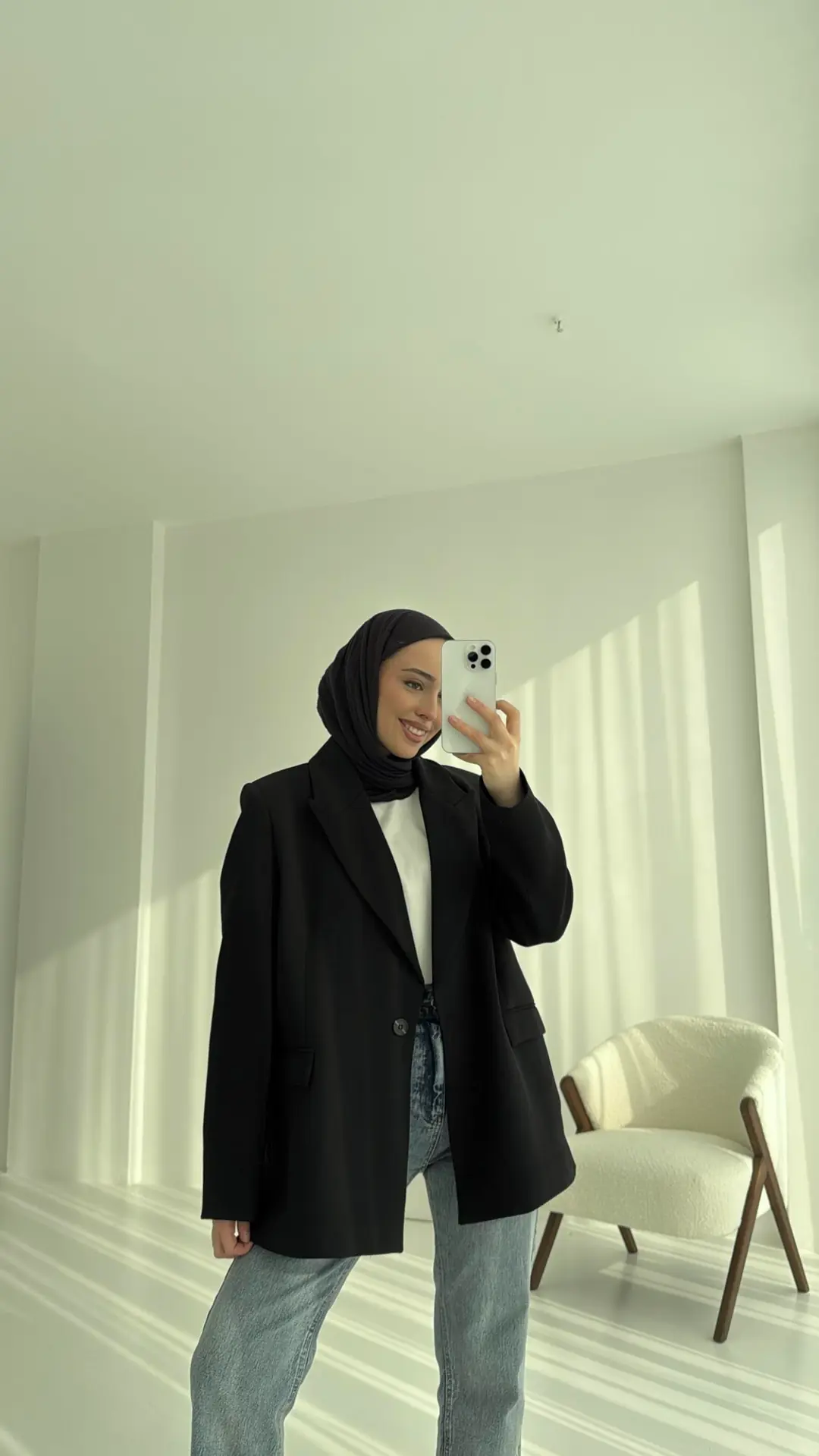 Siyah Blazer Ceket - Görsel 4