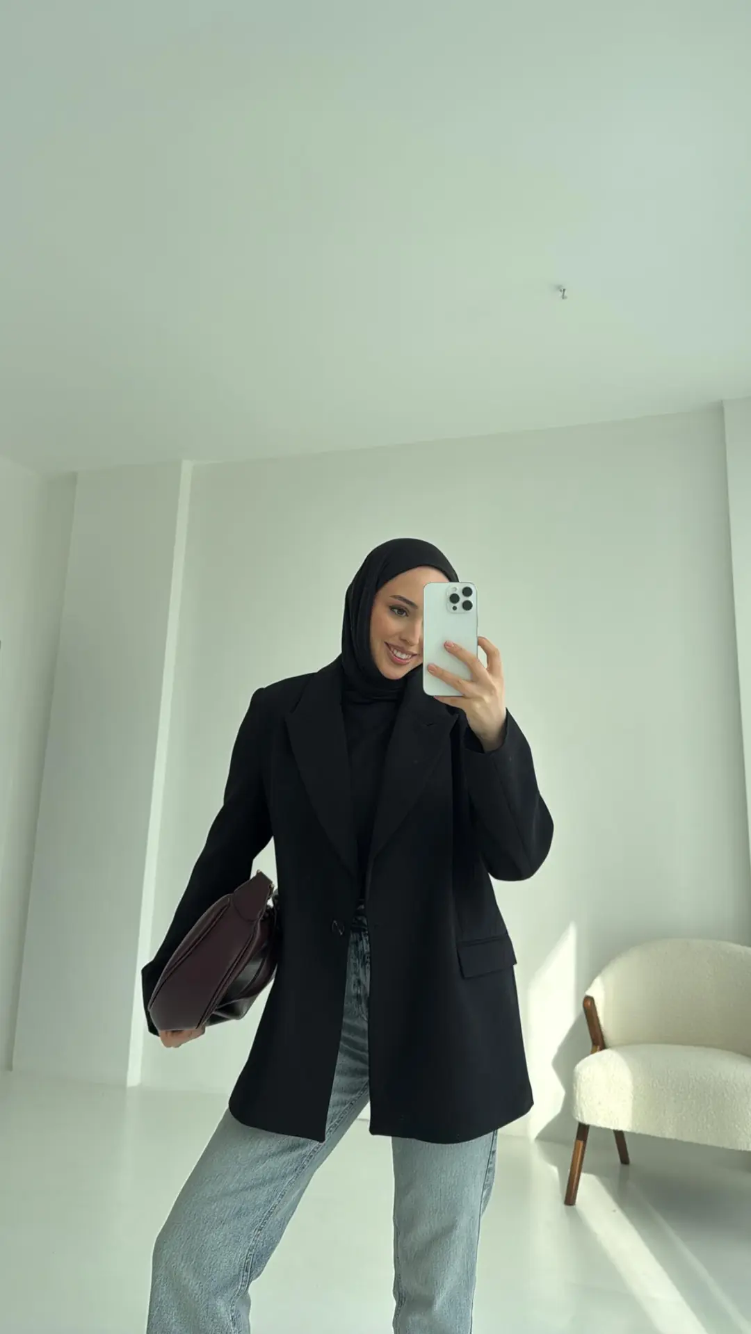 Siyah Blazer Ceket - Görsel 4