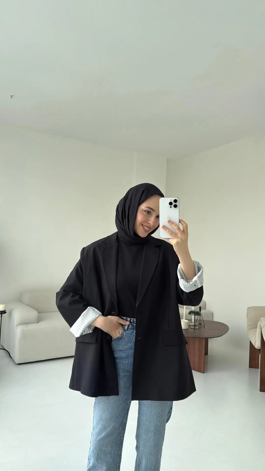 Siyah Oversize Premium Blazer Ceket