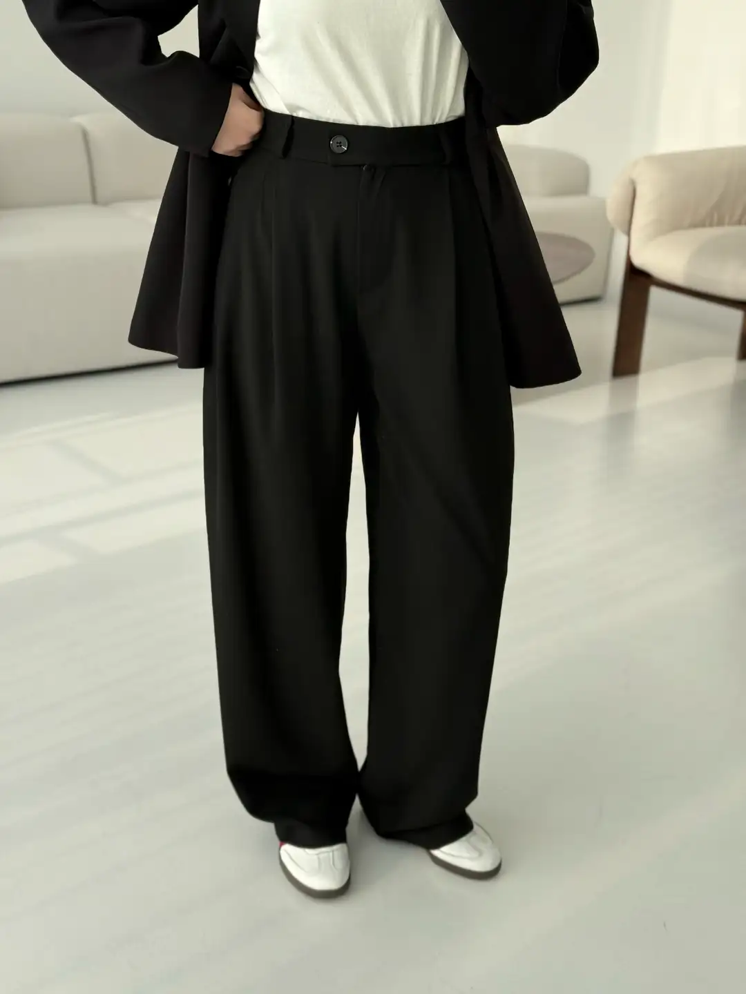 Siyah Premium Kumaş Pantolon