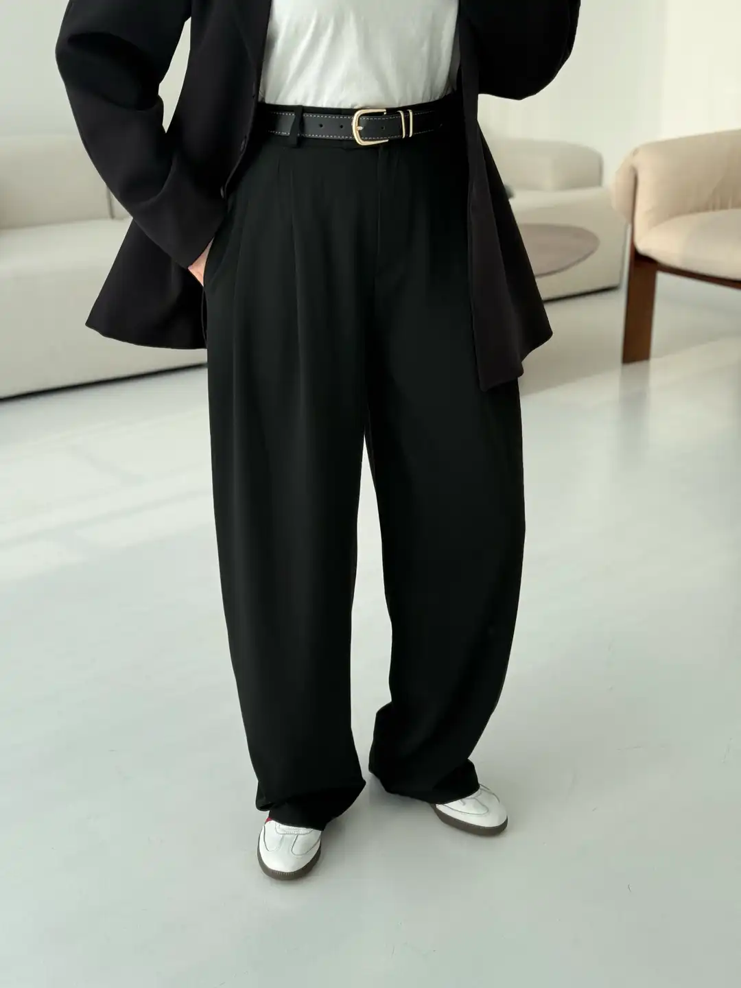 Siyah Premium Kumaş Pantolon - Görsel 3