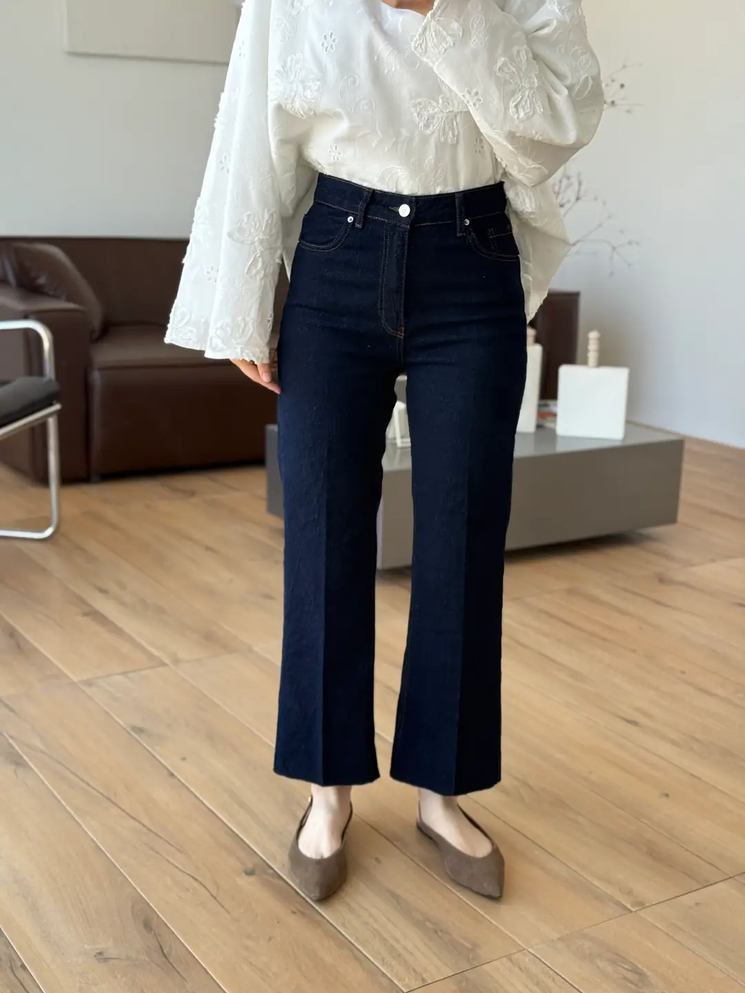 Straight Fit Lacivert Jean