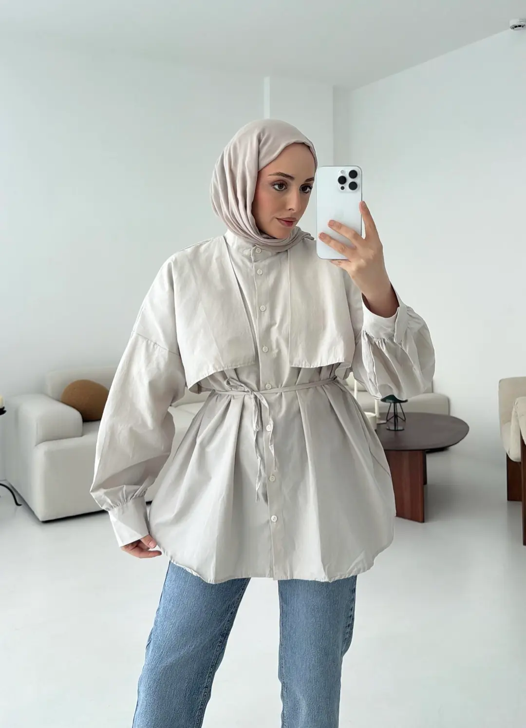 Taş Bağlamalı Gömlek - Görsel 6