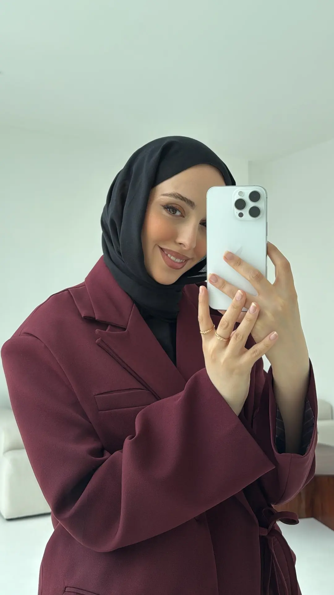 Tasarım Blazer Ceket Bordo - Görsel 2