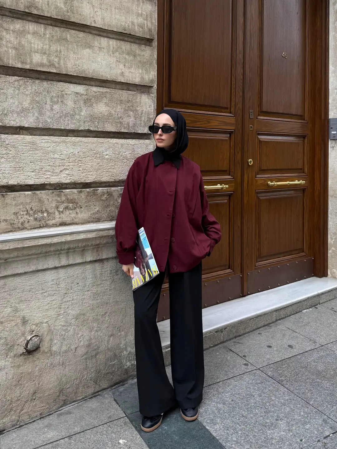 Tasarım ml Collection Ceket Bordo - Görsel 4