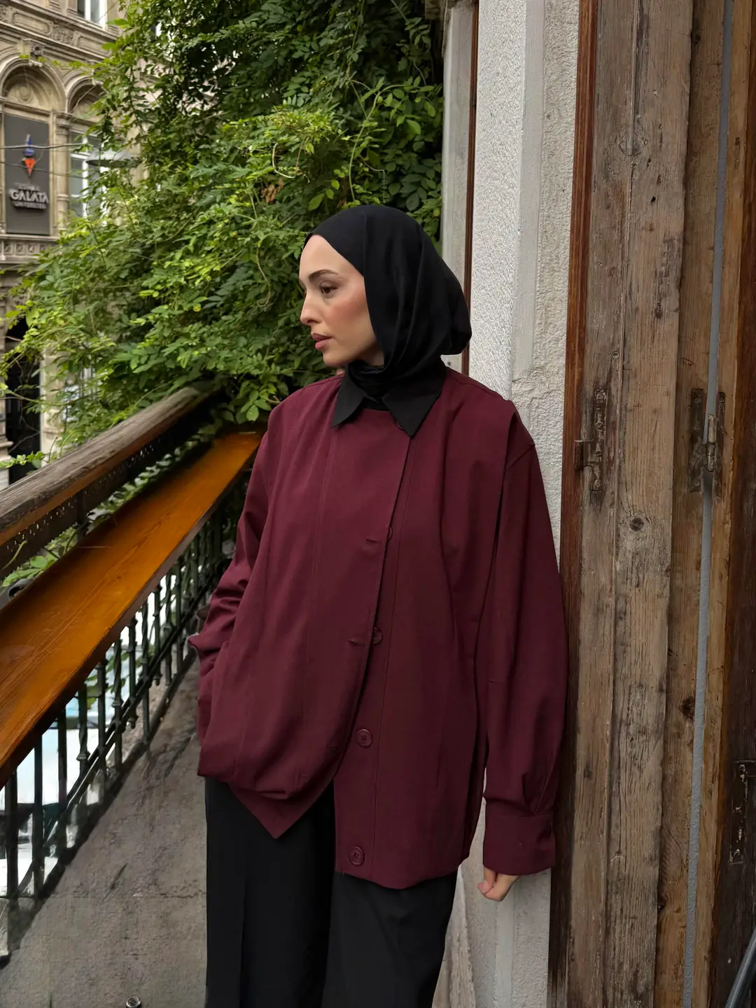 Tasarım ml Collection Ceket Bordo - Görsel 8