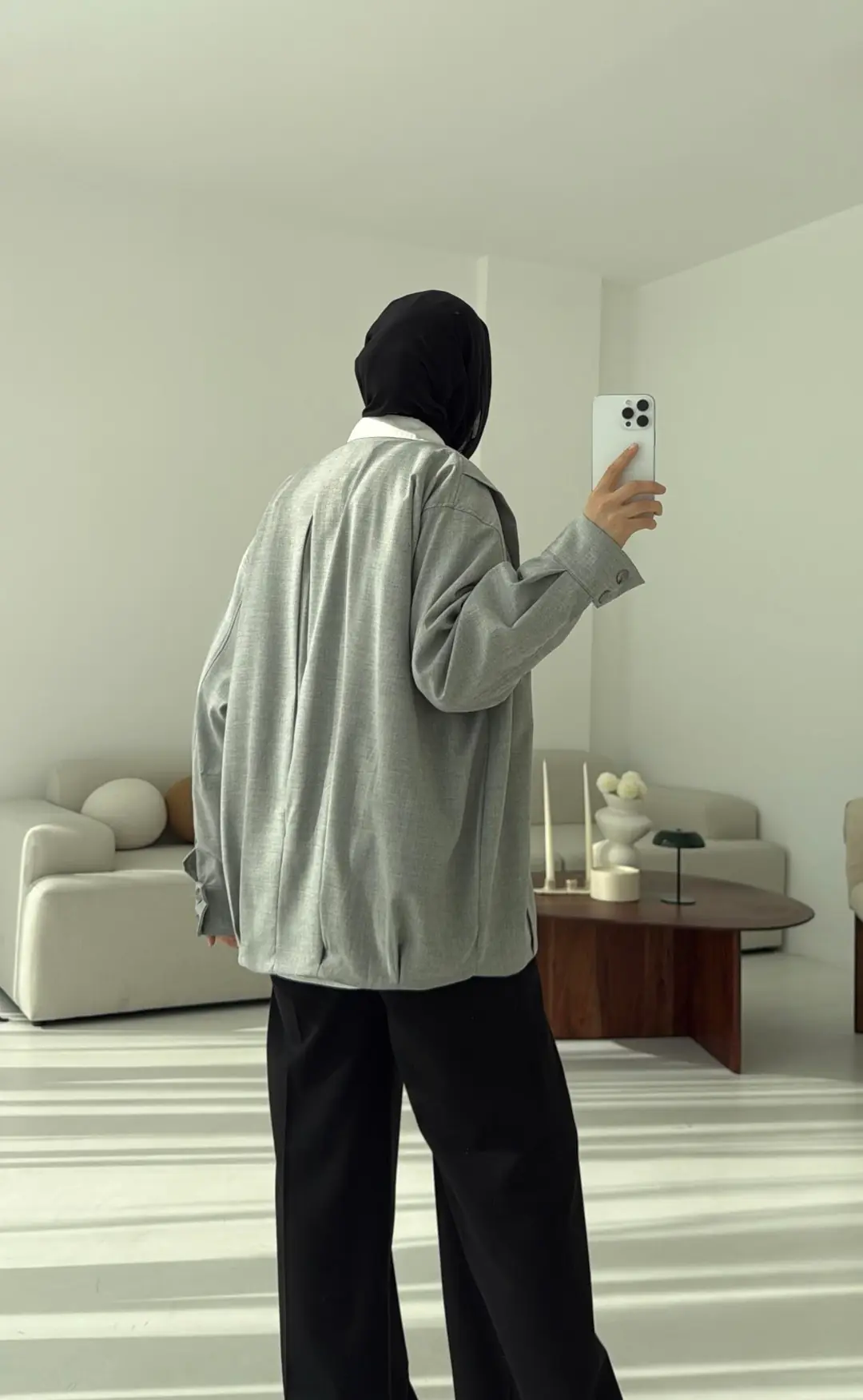 Tasarım ml Collection Ceket Gri - Görsel 2