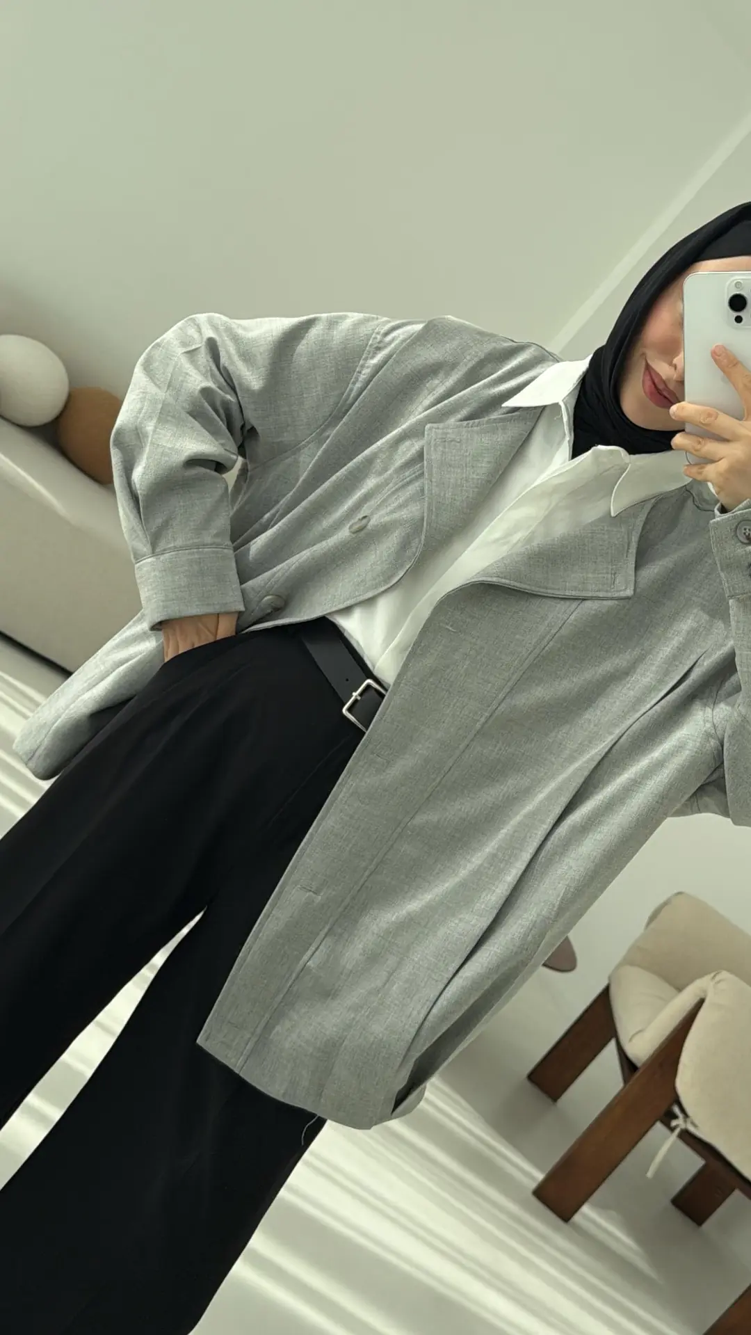 Tasarım ml Collection Ceket Gri - Görsel 4