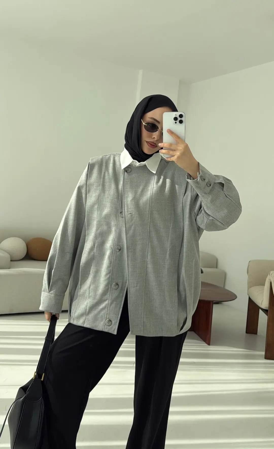 Tasarım ml Collection Ceket Gri - Görsel 8