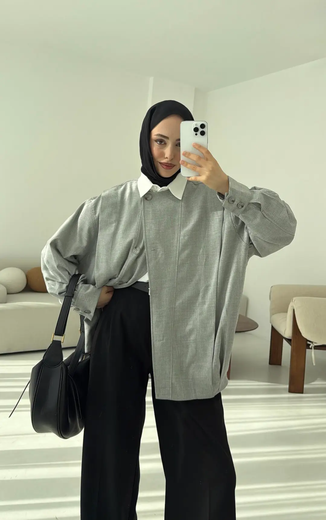 Tasarım ml Collection Ceket Gri - Görsel 9