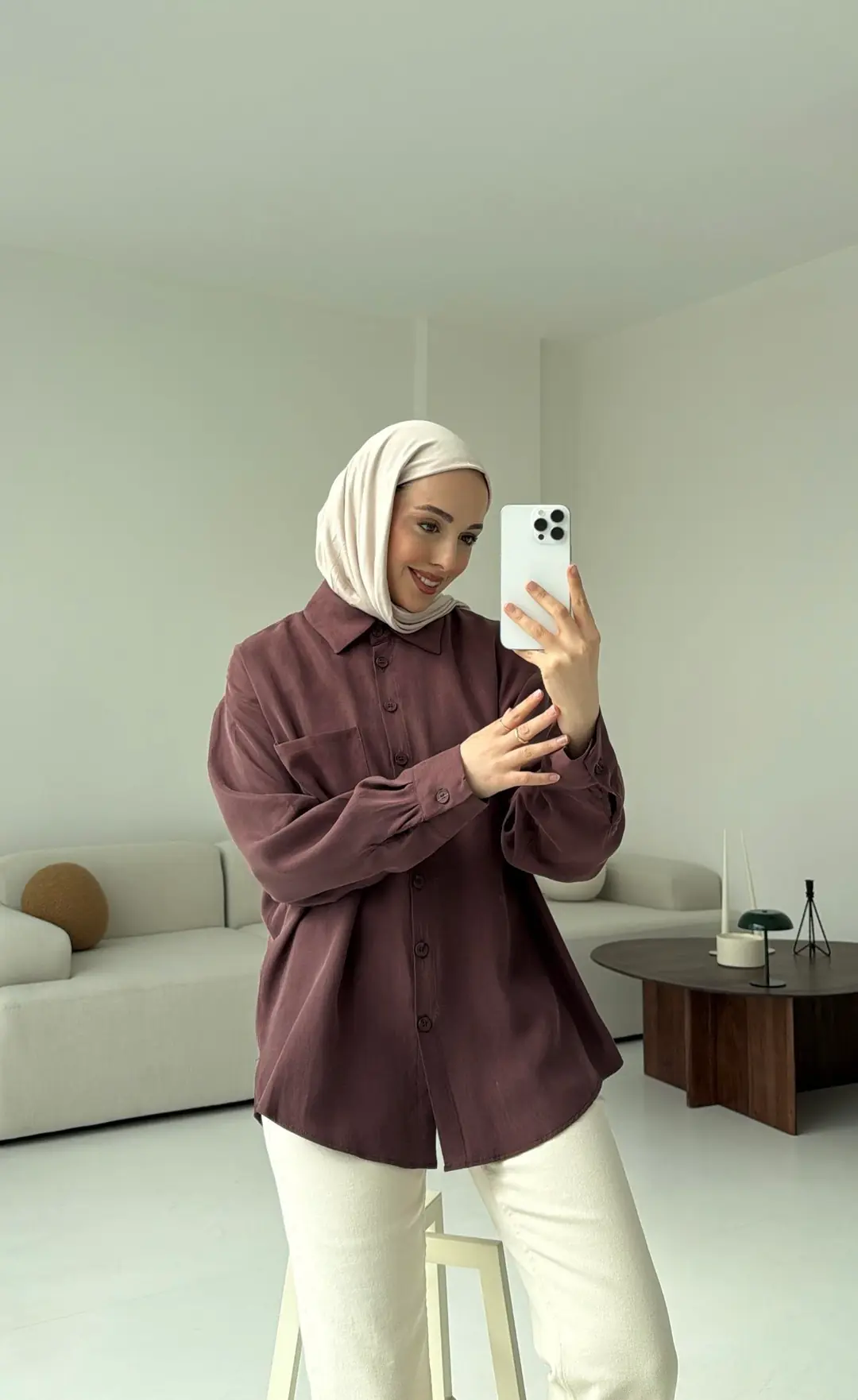 Tek Cepli Modal Gömlek