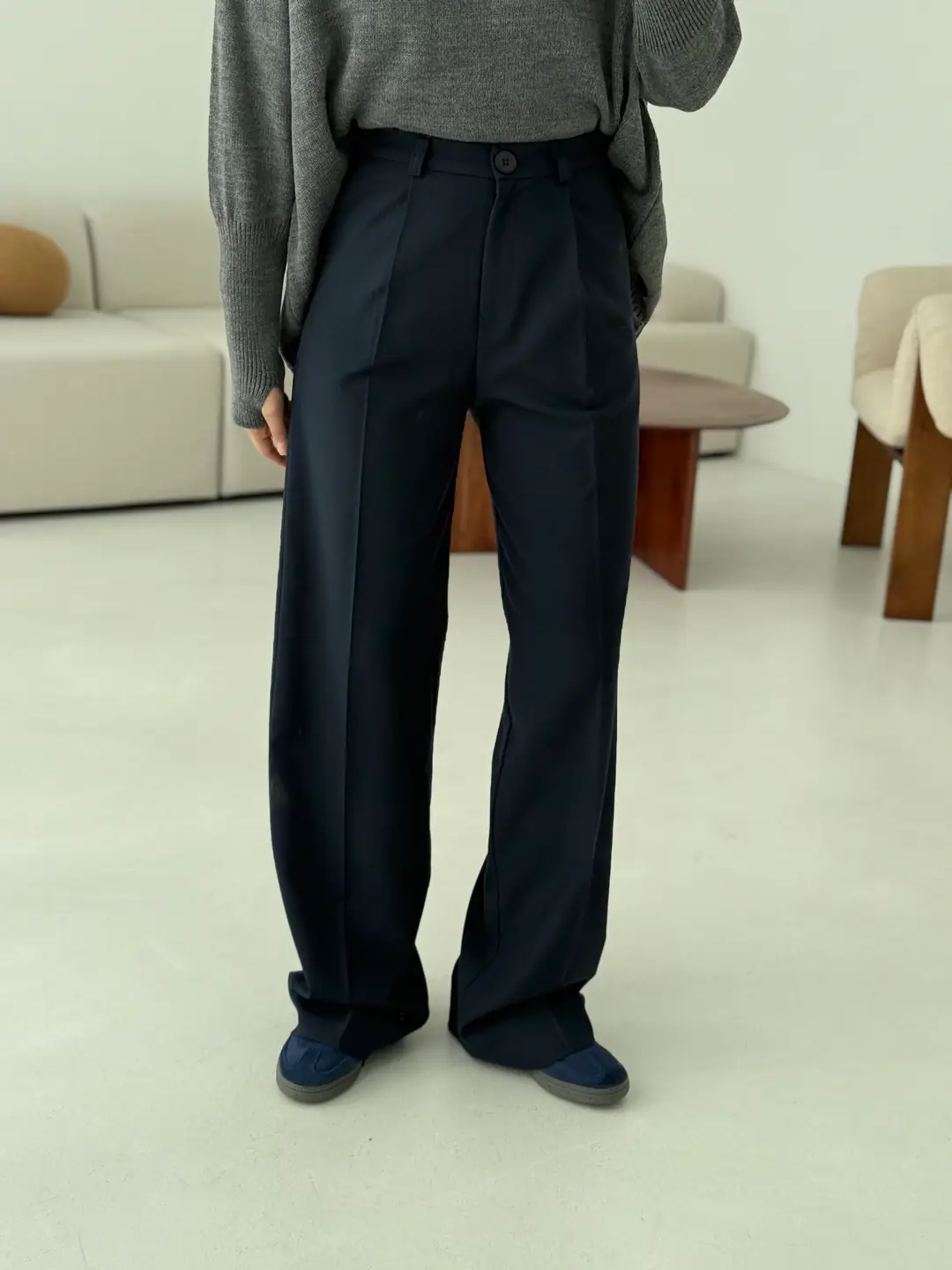 Tek Pile Pantolon Lacivert