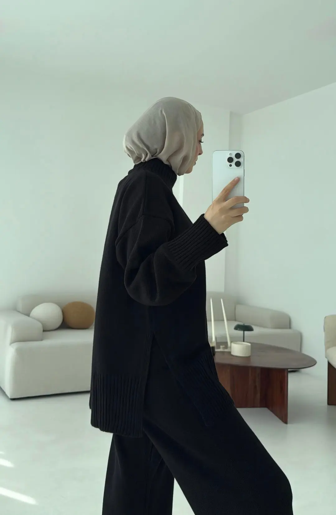 Tek Yaka Takım Siyah - Görsel 2