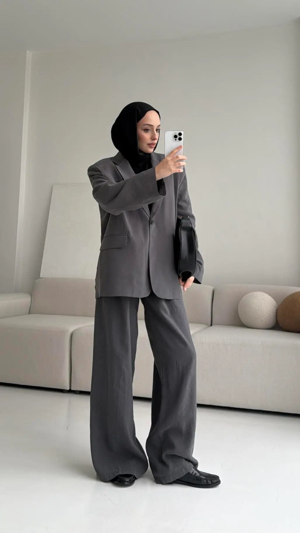 Tencel Gri Premium Ceket - Görsel 3