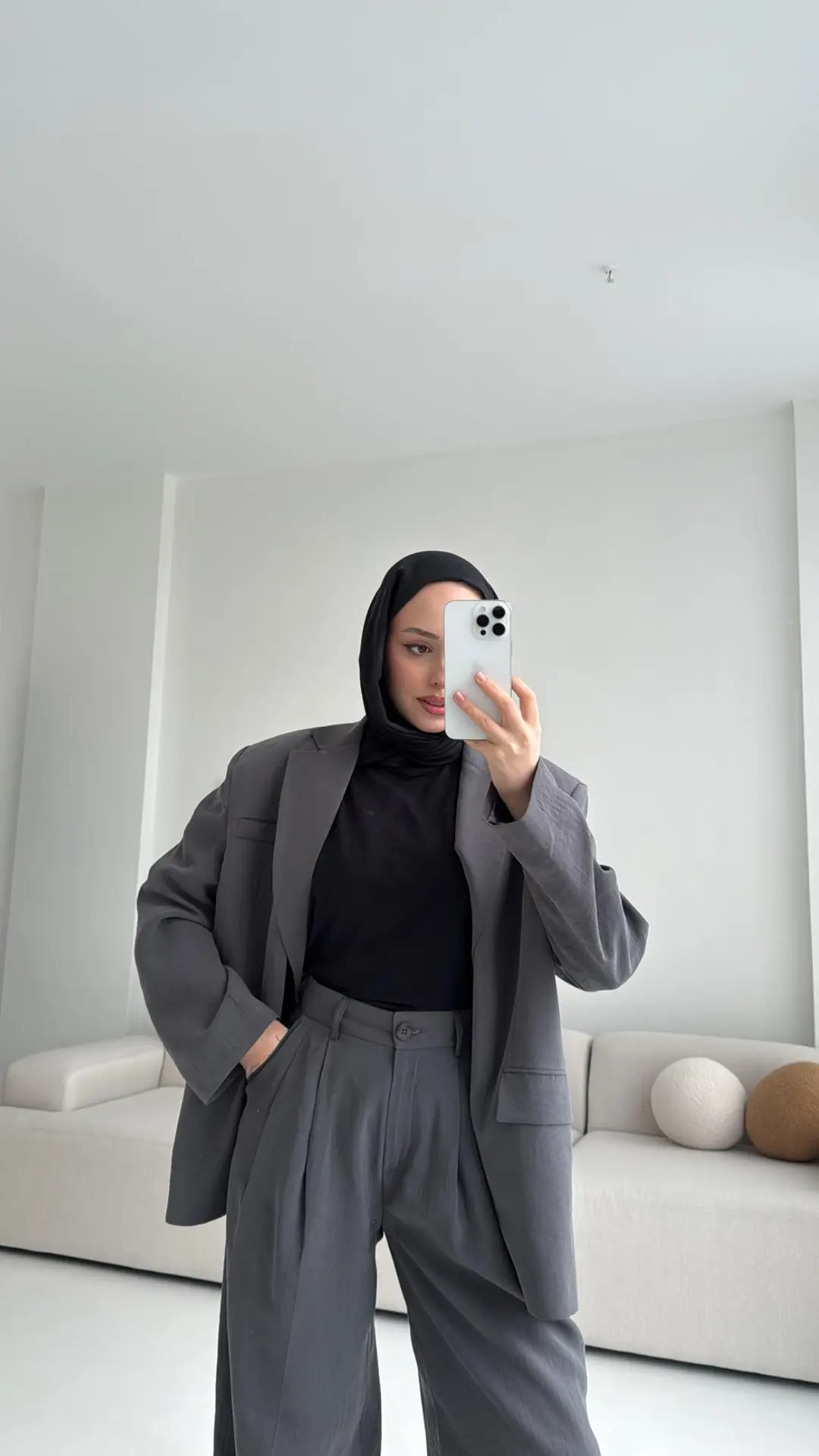 Tencel Gri Premium Ceket - Görsel 5