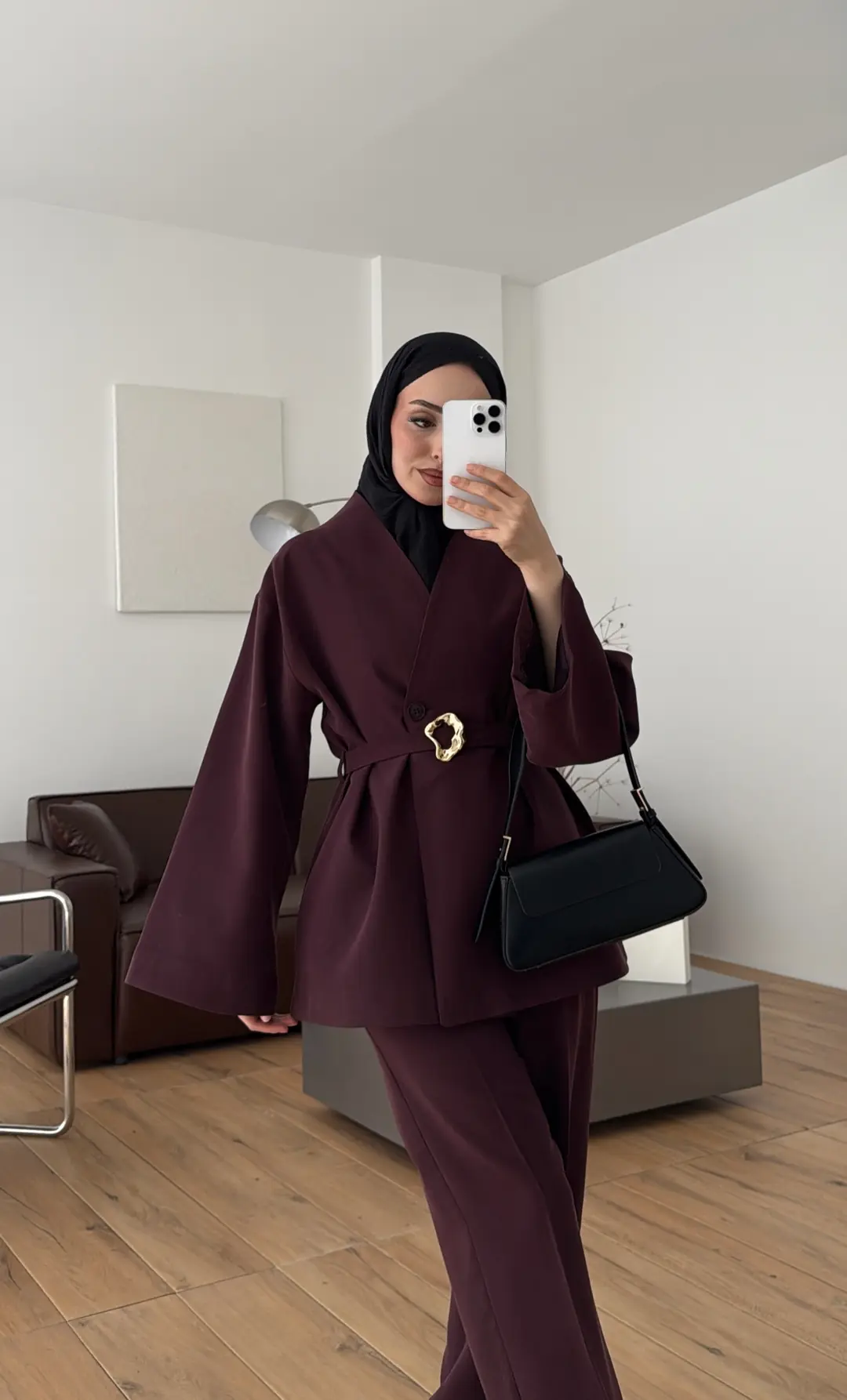 Toka Kemerli Takım Bordo - Görsel 2