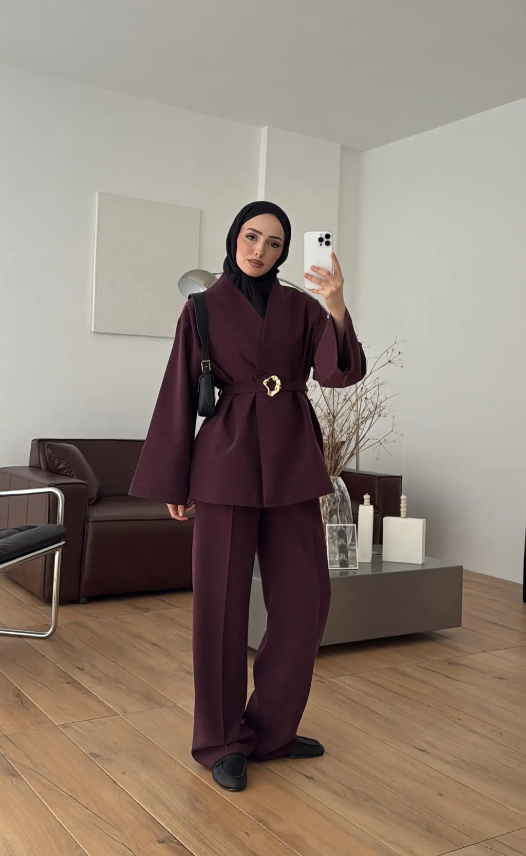 Toka Kemerli Takım Bordo - Görsel 4