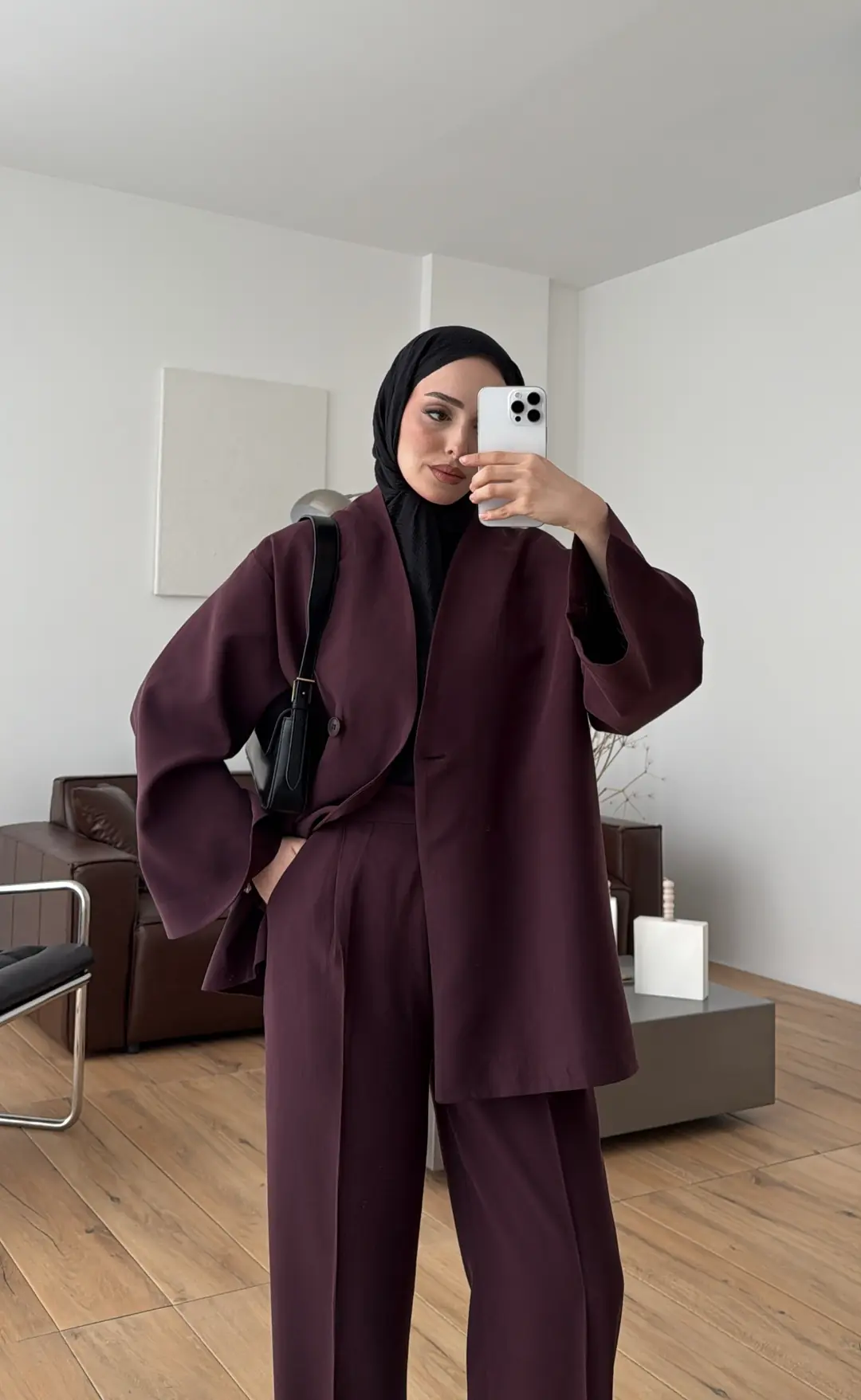 Toka Kemerli Takım Bordo - Görsel 5