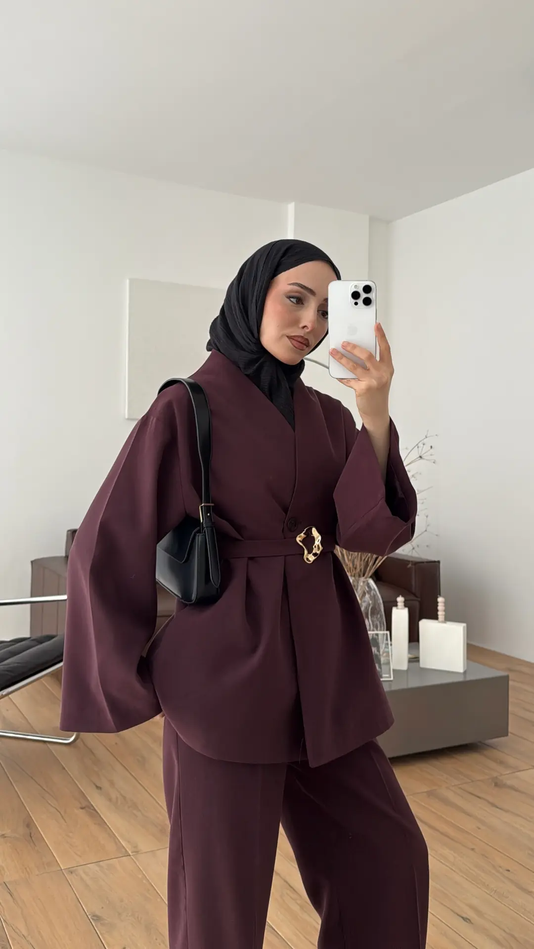 Toka Kemerli Takım Bordo - Görsel 9