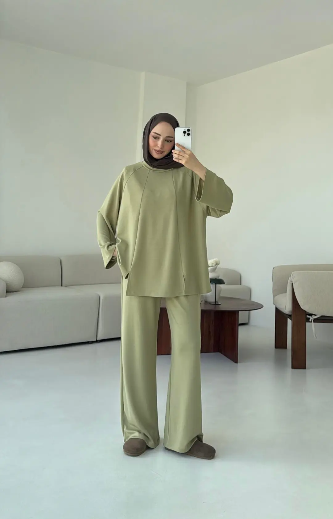 Tuniği Yırtmaçlı Oysho Takım Çağla - Görsel 6