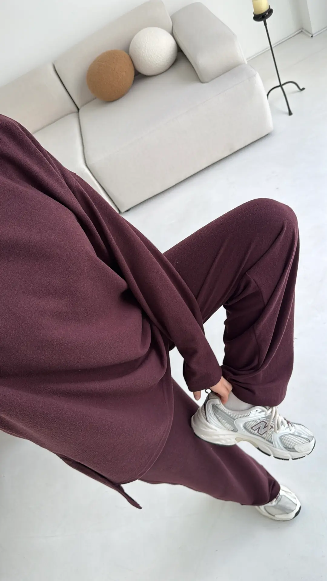 Tunikli Viscon Takım Bordo - Görsel 3