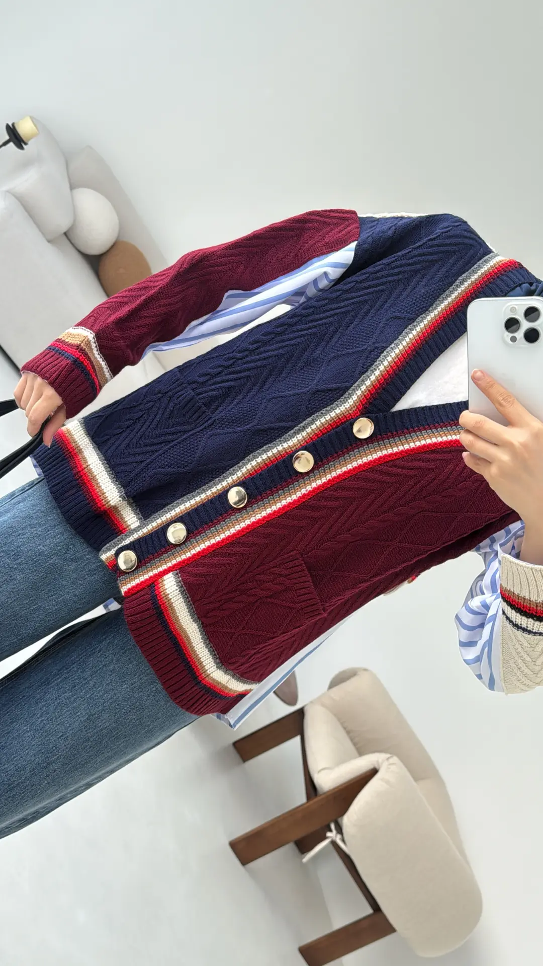 Twist Hırka Lacivert - Görsel 5