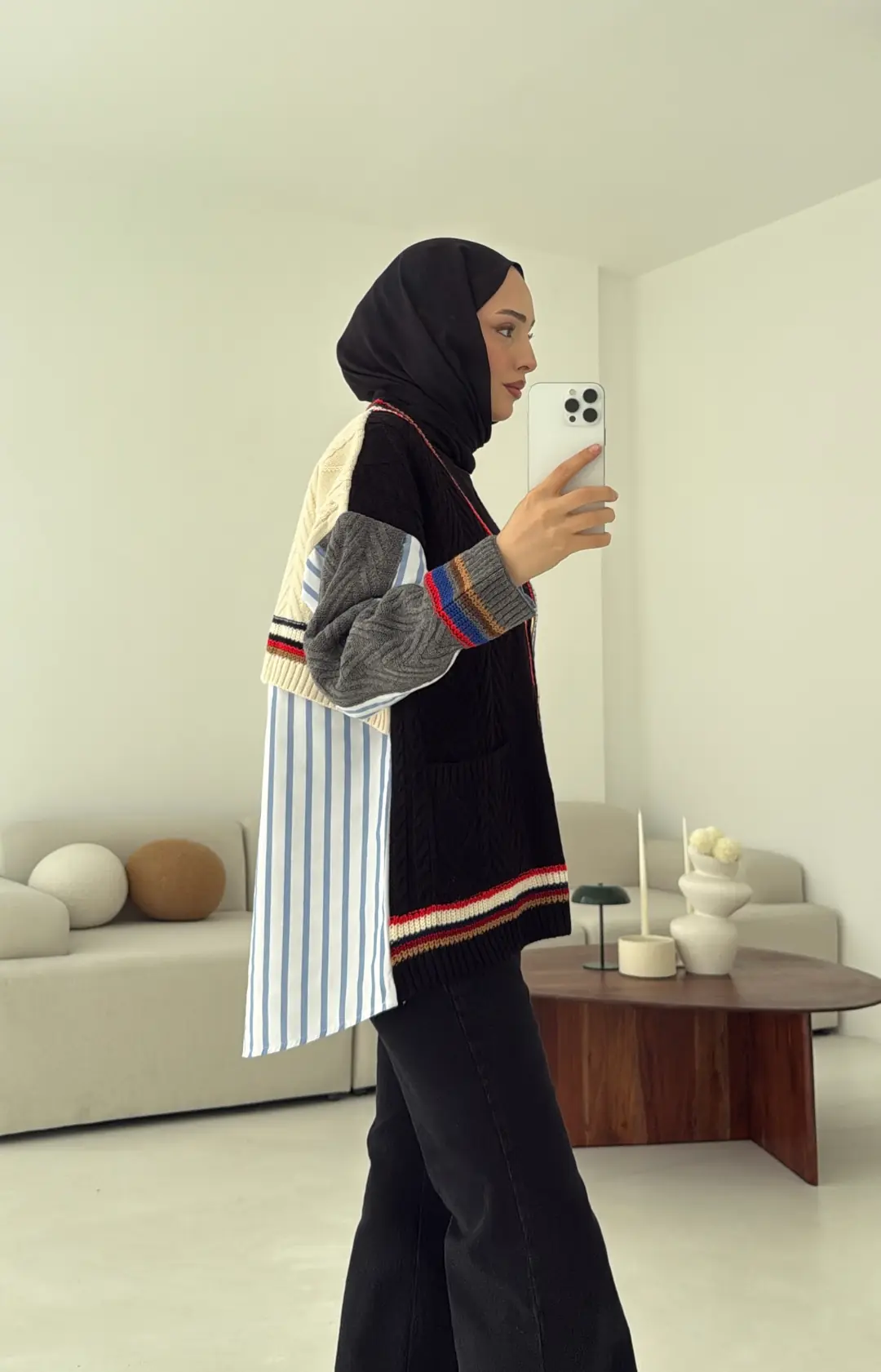 Twist Hırka Siyah - Görsel 2